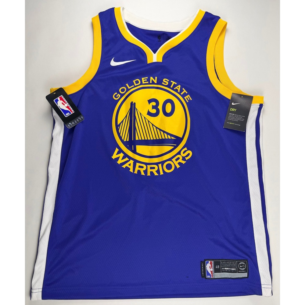 Nike Golden State Warriors Stephen Curry Jersey Icon Edition Size 48 Large NWT